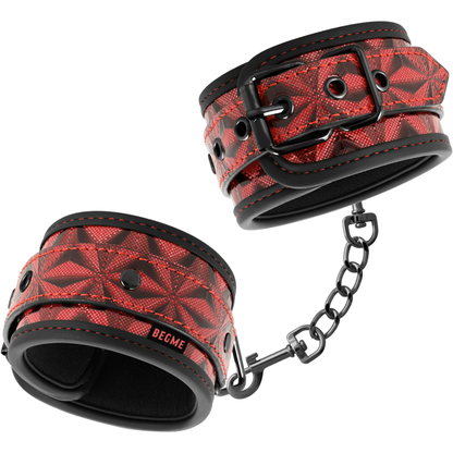 BEGME - POLSINI ALLA CAVIGLIA PREMIUM RED EDITION CON FODERA IN NEOPRENE - BEGME RED EDITION | Lingerie Harness Boutique