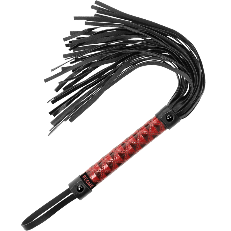 BEGME - FLOGGER IN PELLE VEGANA EDIZIONE ROSSA - BEGME RED EDITION | Lingerie Harness Boutique