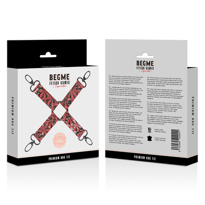 BEGME - CRAVATTA DI MAIALE IN PELLE VEGANA PREMIUM EDIZIONE ROSSA - BEGME RED EDITION | Lingerie Harness Boutique