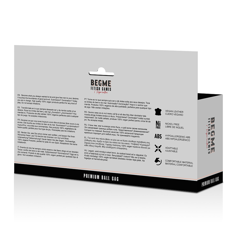 BEGME - EDIZIONE ROSSA IN PELLE VEGANA - BEGME RED EDITION | Lingerie Harness Boutique