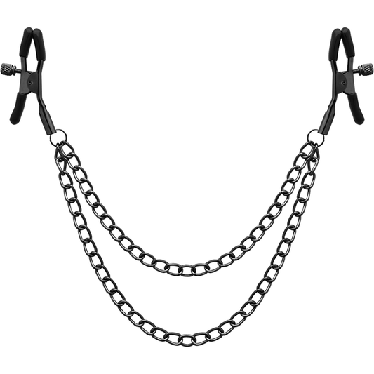 BEGME - CLIP PER CAPEZZOLI RED EDITION CON CATENA - BEGME RED EDITION | Lingerie Harness Boutique