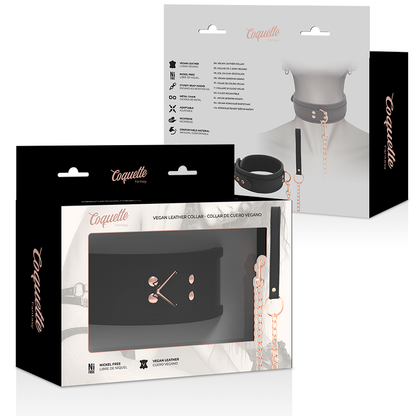 COQUETTE CHIC DESIRE - COLLANA IN PELLE FANTASIA VEGANA CON CINTURINO E FODERA IN NEOPRENE - COQUETTE FANTASY | Lingerie Harness Boutique