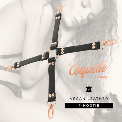 COQUETTE CHIC DESIRE - CRAVATTA FANTASIA IN PELLE VEGANA - COQUETTE FANTASY | Lingerie Harness Boutique