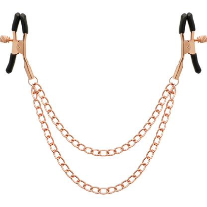COQUETTE CHIC DESIRE - CLIPS PER CAPEZZOLI IN METALLO FANTASIA CON CATENA - COQUETTE FANTASY | Lingerie Harness Boutique