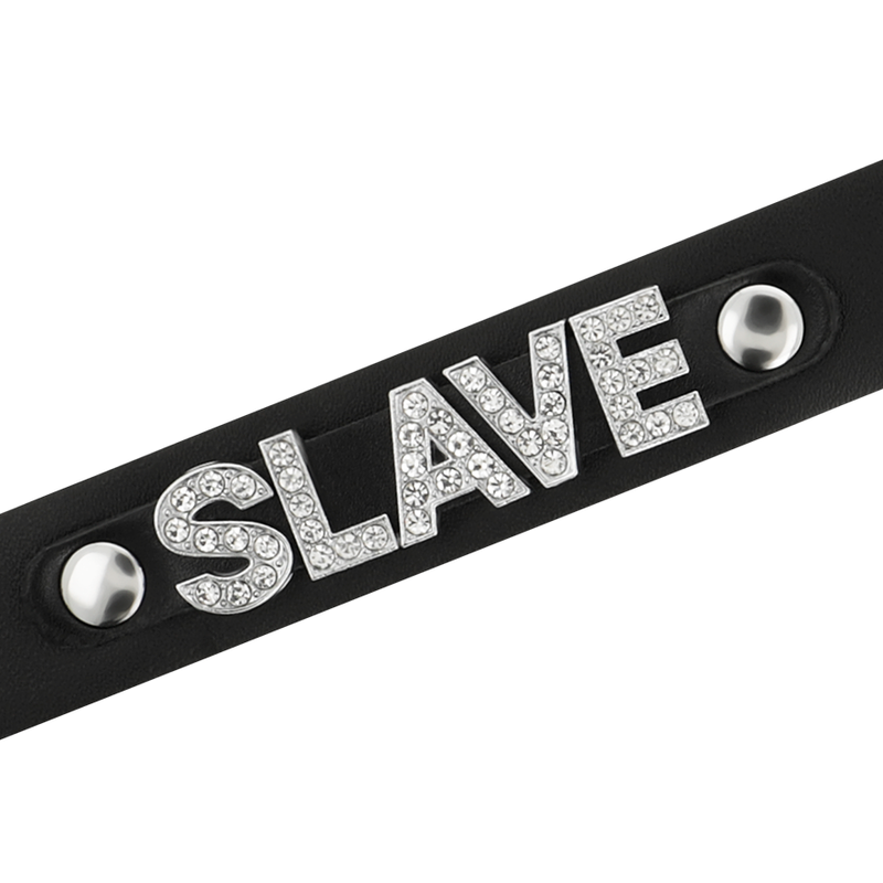 COQUETTE CHIC DESIRE - SLAVE VEGAN LEATHER CHOKER