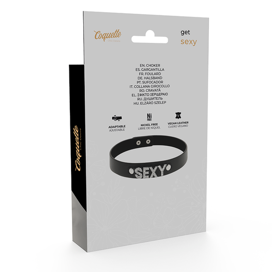 COQUETTE CHIC DESIRE - GIROCOLLO SEXY IN PELLE VEGANA - COQUETTE ACCESSORIES | Lingerie Harness Boutique