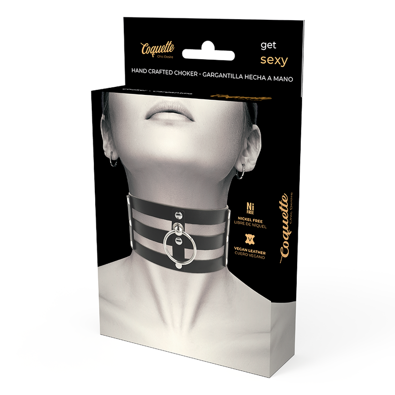 COQUETTE CHIC DESIRE - GIROCOLLO IN PELLE VEGANO STILE FETISH - COQUETTE ACCESSORIES | Lingerie Harness Boutique