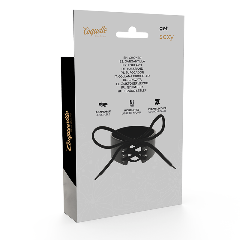 COQUETTE CHIC DESIRE - GIROCOLLO IN PELLE VEGANA - COQUETTE ACCESSORIES | Lingerie Harness Boutique