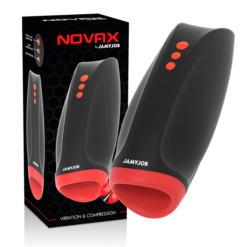 JAMYJOB - MASTURBATORE NOVAX CON VIBRAZIONE E COMPRESSIONE - JAMYJOB | Lingerie Harness Boutique