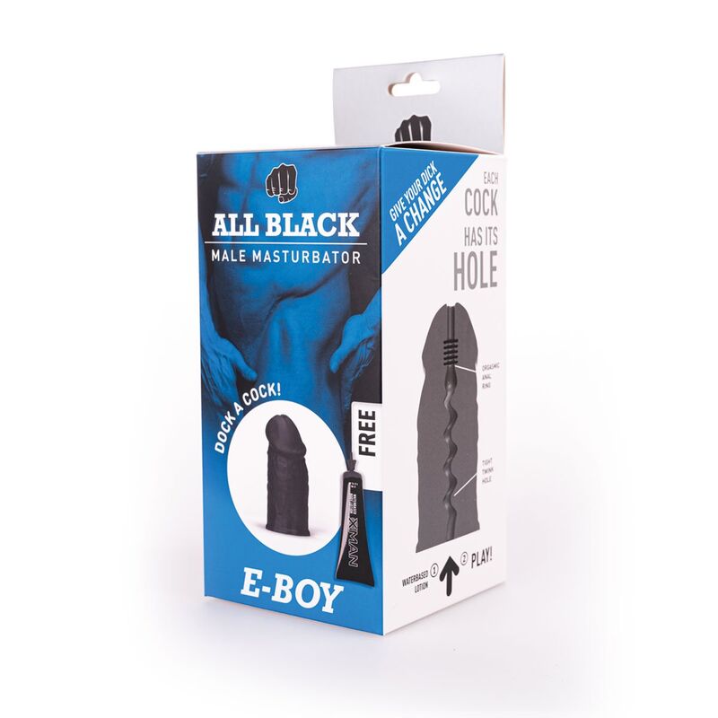 ALL BLACK - E-BOY MASTUBADOR - ALL BLACK | Lingerie Harness Boutique