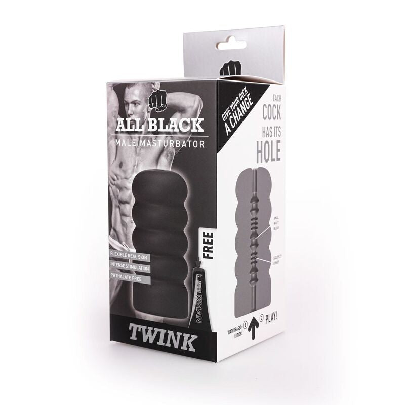 ALL BLACK - TWINK MASTURBATORE - ALL BLACK | Lingerie Harness Boutique