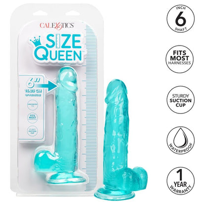 CALEXOTICS - DILDO REGINA TAGLIA BLU 15.3 CM - CALEXOTICS | Lingerie Harness Boutique