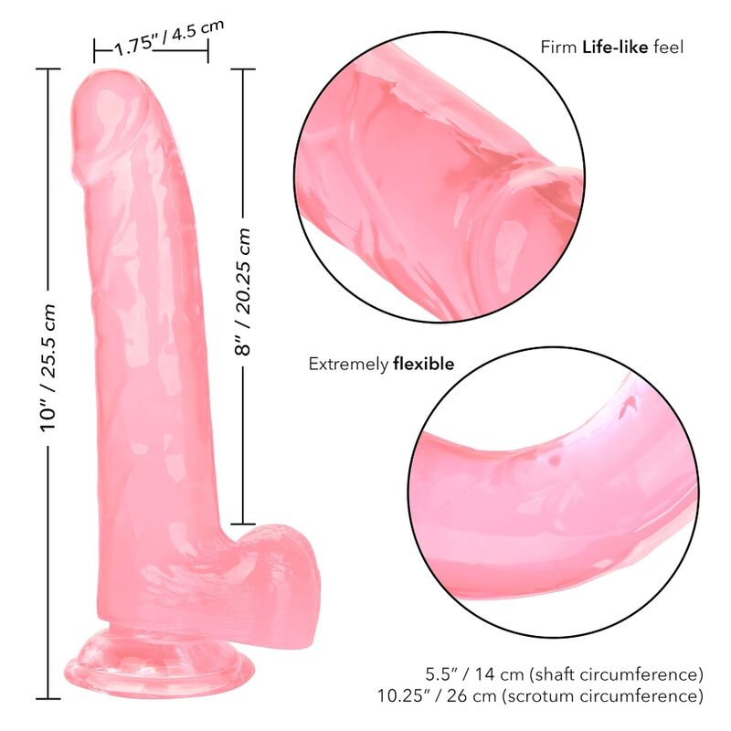 CALEXOTICS - DILDO QUEEN PINK SIZE 20.3 CM