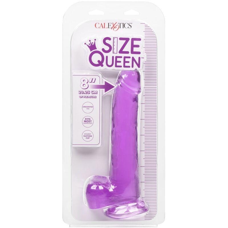 CALEXOTICS - DILDO QUEEN SIZE PURPLE 20.3 CM