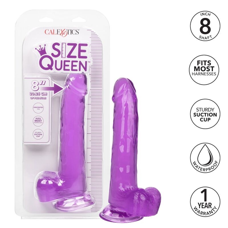 CALEXOTICS - DILDO REGINA TAGLIA VIOLA 20.3 CM - CALEXOTICS | Lingerie Harness Boutique