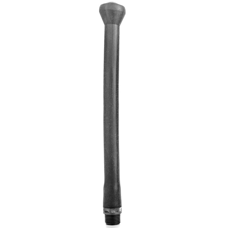 ALL BLACK - DOCCIA ANALE IN SILICONE SISTEMA STOPPER 27 CM - ALL BLACK | Lingerie Harness Boutique