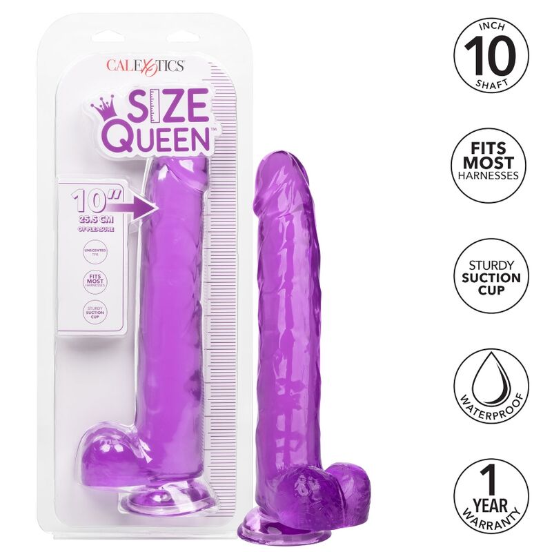 CALEXOTICS - DILDO REGINA TAGLIA VIOLA 25.5 CM - CALEXOTICS | Lingerie Harness Boutique