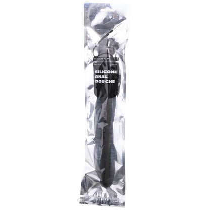ALL BLACK - DOCCIA ANALE CON PERLINE IN SILICONE 27 CM - ALL BLACK | Lingerie Harness Boutique