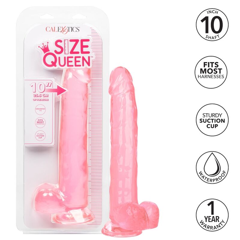 CALEXOTICS - DILDO REGINA TAGLIA ROSA 25.5 CM - CALEXOTICS | Lingerie Harness Boutique