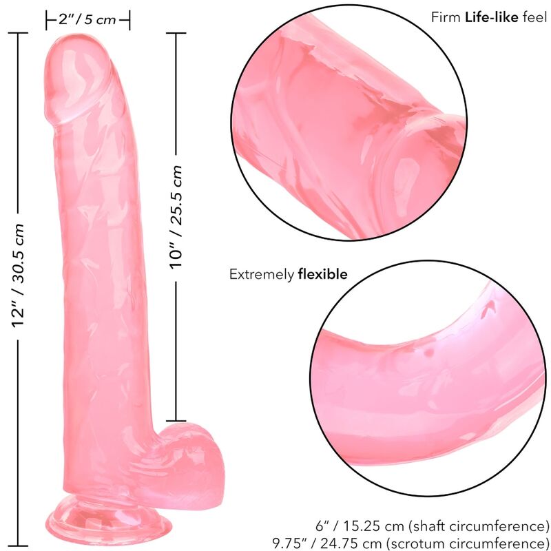 CALEXOTICS - DILDO QUEEN PINK SIZE 25.5 CM