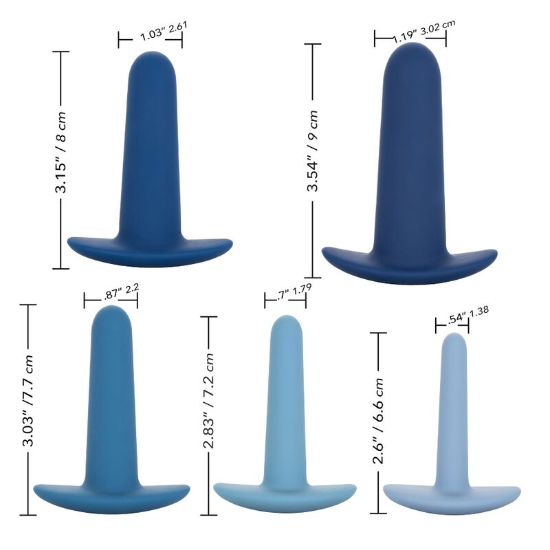 CALEXOTICS - SET PER ALLENAMENTO ANALE INDOSSABILE 5 PEZZI - CALEXOTICS | Lingerie Harness Boutique