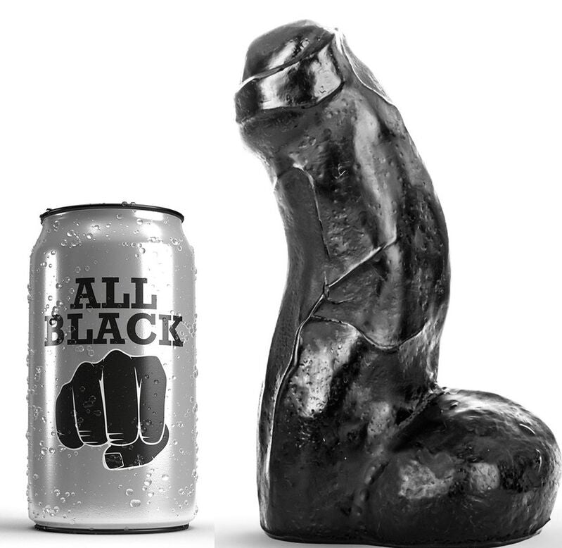 ALL BLACK - DONG NERO REALISTICO 17 CM - ALL BLACK | Lingerie Harness Boutique