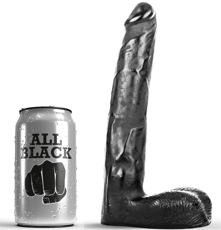 ALL BLACK - DILDO REALISTICO 21 CM - ALL BLACK | Lingerie Harness Boutique