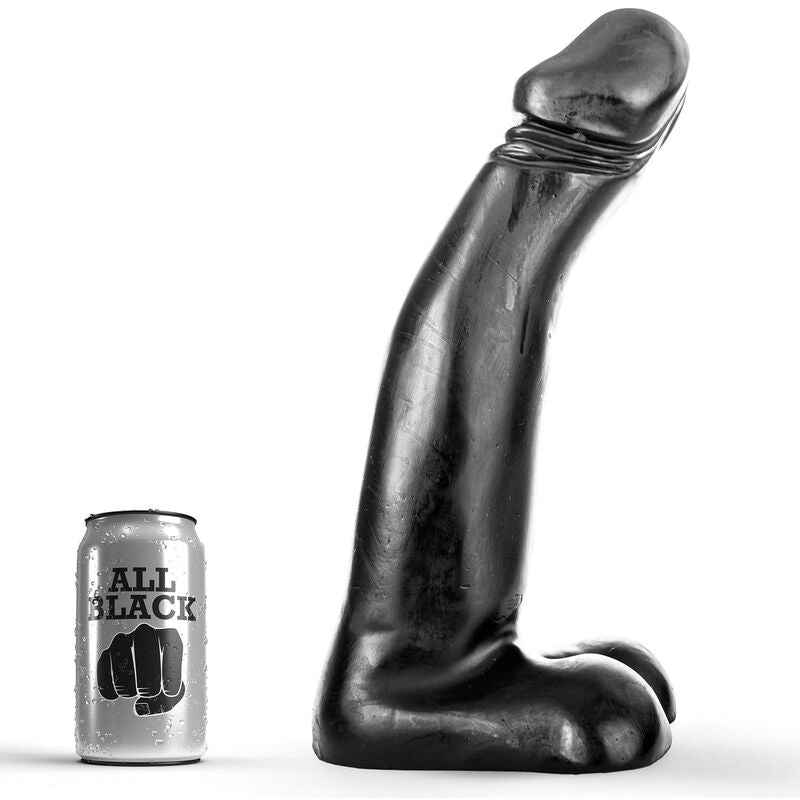ALL BLACK - DILDO FISTING NERO REALISTICO 29 CM - ALL BLACK | Lingerie Harness Boutique