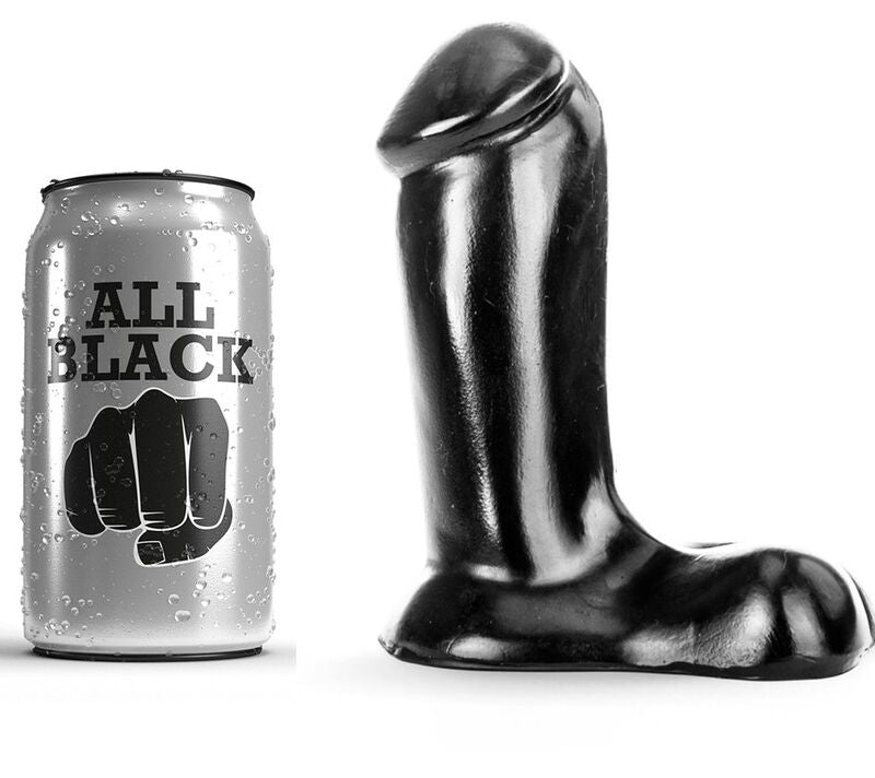 ALL BLACK - DILDO REALISTICO 14 CM - ALL BLACK | Lingerie Harness Boutique