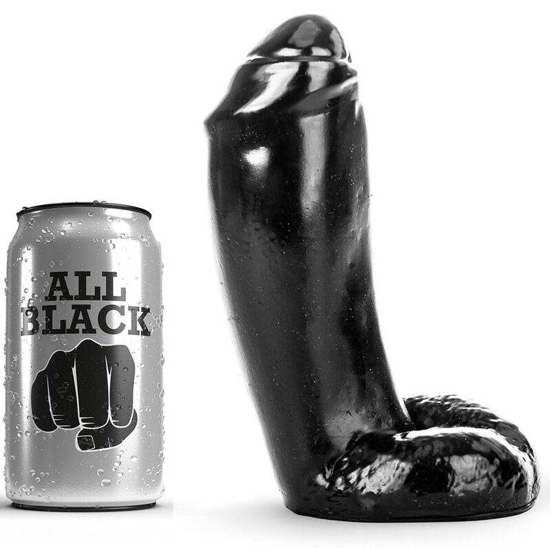ALL BLACK - DILDO REALISTICO 18 CM - ALL BLACK | Lingerie Harness Boutique