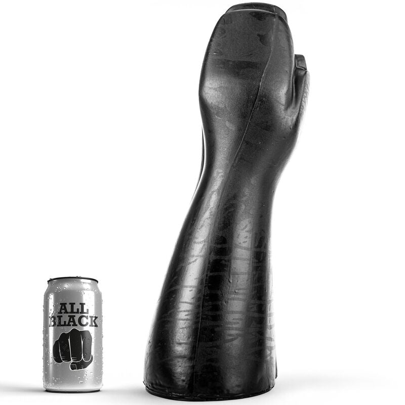ALL BLACK - FISTING CON DILDO 39 CM - ALL BLACK | Lingerie Harness Boutique