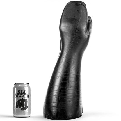 ALL BLACK - FISTING CON DILDO 39 CM - ALL BLACK | Lingerie Harness Boutique