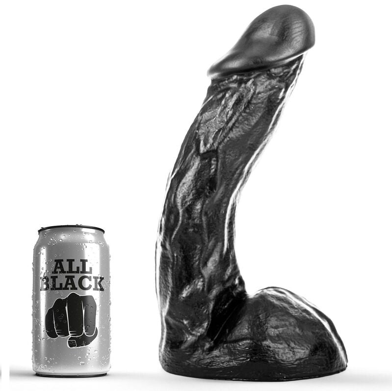 ALL BLACK - DONG 28 CM - ALL BLACK | Lingerie Harness Boutique