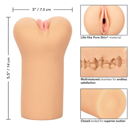 CALEXOTICS - BOUNDLESS VULVA STROKER PELLE CHIARA - CALEXOTICS | Lingerie Harness Boutique