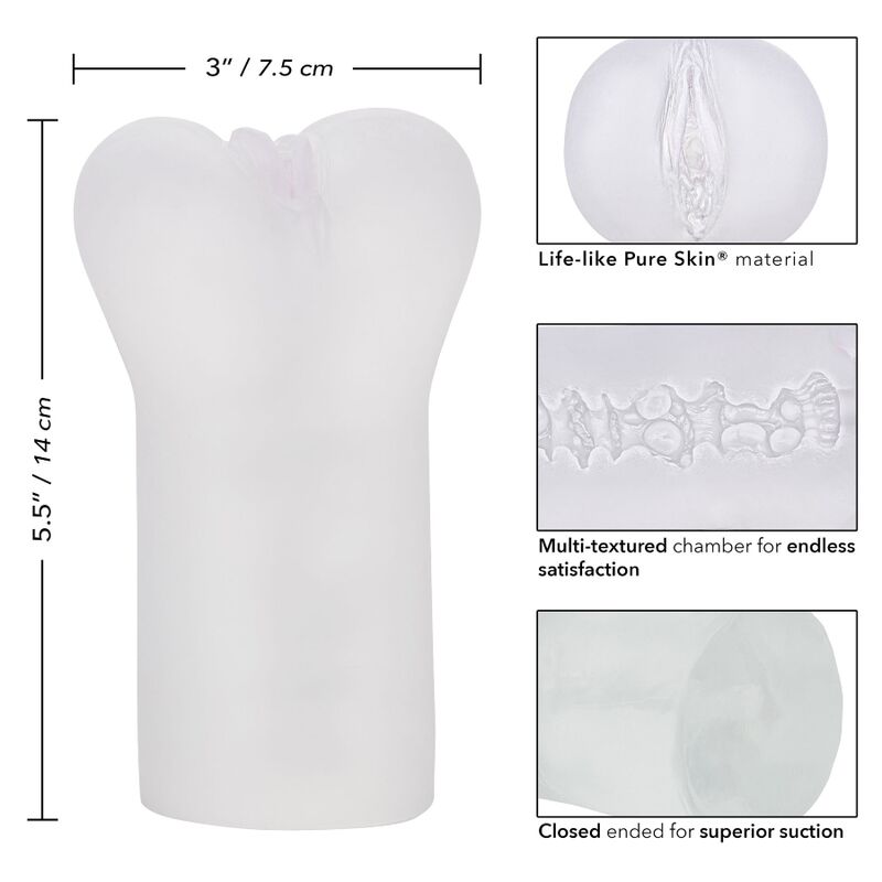 CALEXOTICS - BOUNDLESS VULVA STROKER TRASPARENTE - CALEXOTICS | Lingerie Harness Boutique