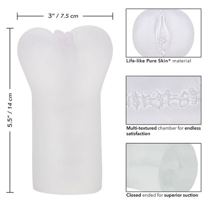 CALEXOTICS - BOUNDLESS VULVA STROKER TRASPARENTE - CALEXOTICS | Lingerie Harness Boutique