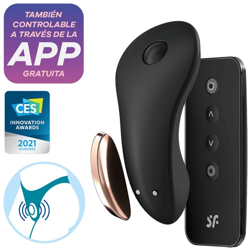 SATISFYER - PICCOLO VIBRATORE SEGRETO - SATISFYER CONNECT | Lingerie Harness Boutique