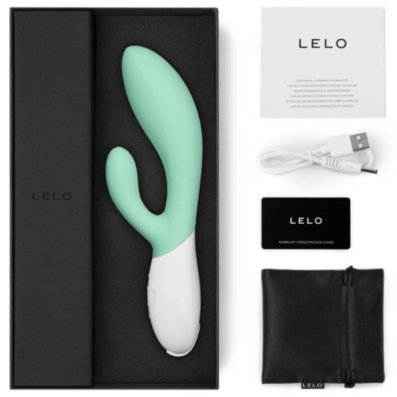 LELO - INA 3 VIBRATORE CONIGLIO VERDE ALGHE DI LUSSO - LELO | Lingerie Harness Boutique