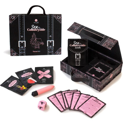 SECRETPLAY - KIT DA VIAGGIO SESSO IN CAMPAGNA (ES/EN/DE/FR/NL/PT) - SECRETPLAY 100% GAMES | Lingerie Harness Boutique