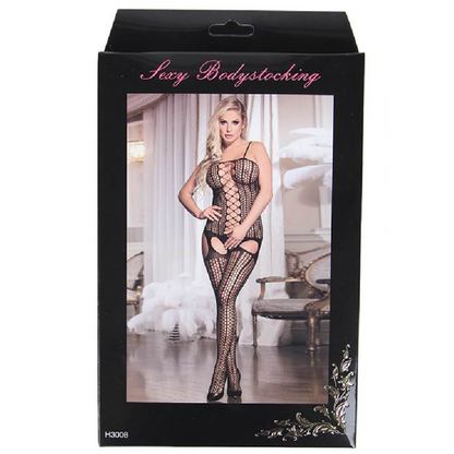 QUEEN LINGERIE - BODYSTOCK WITH OPENING S/L