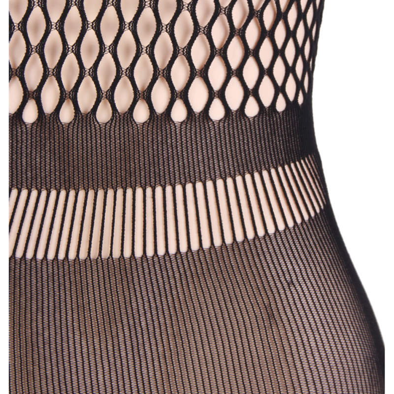 QUEEN LINGERIE - SHORT SLEEVE NET DRESS S/L