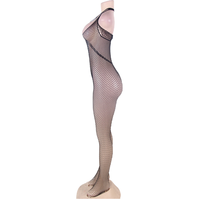 QUEEN LINGERIE - OPEN BACK WATERPROOF BODYSTOCKING S/L