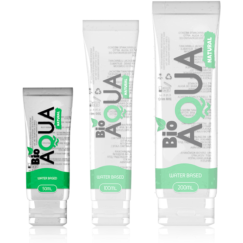 BIOAQUA - LUBRIFICANTE INGREDIENTI NATURALI A BASE ACQUA 50 ML - BIOAQUA | Lingerie Harness Boutique