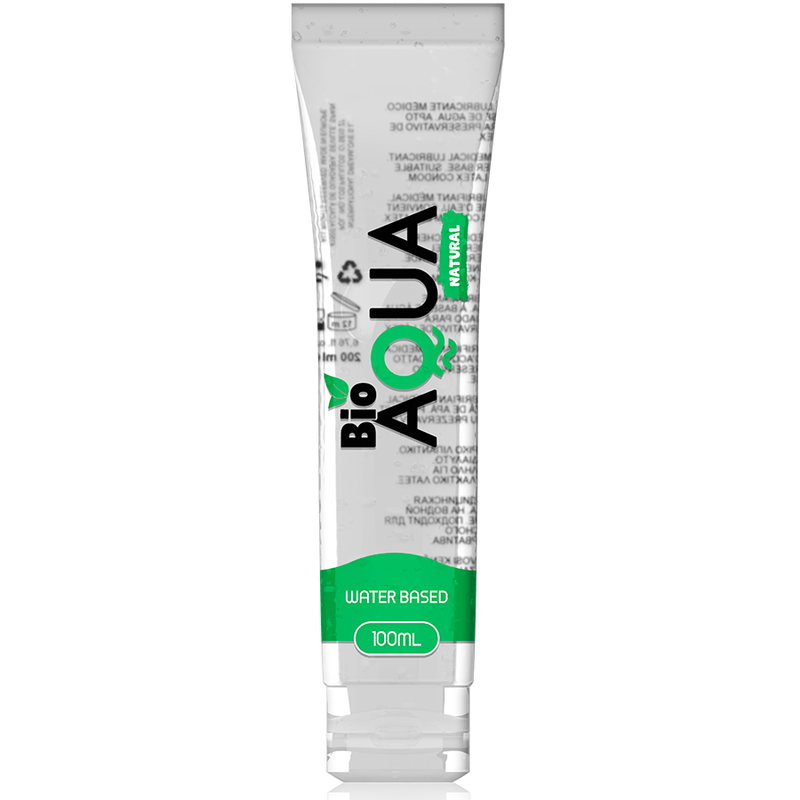 BIOAQUA - LUBRIFICANTE INGREDIENTI NATURALI A BASE ACQUA 100 ML - BIOAQUA | Lingerie Harness Boutique