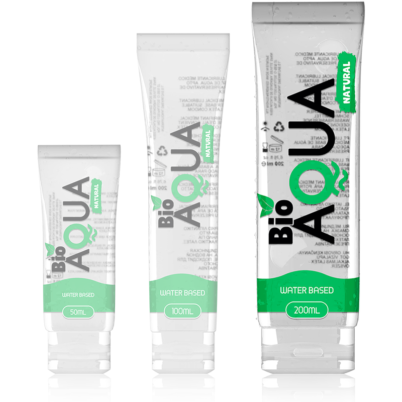 BIOAQUA - LUBRIFICANTE INGREDIENTI NATURALI A BASE ACQUA 200 ML - BIOAQUA | Lingerie Harness Boutique