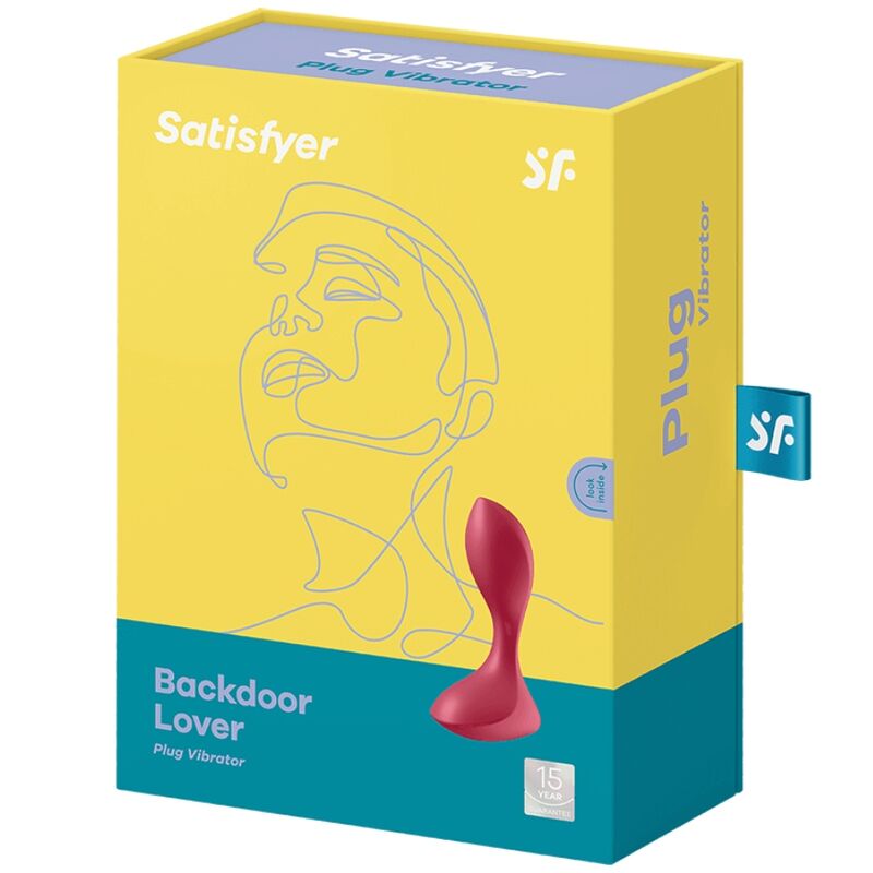 SATISFYER - SPINA VIBRANTE BACKDOOR LOVER ROSSO - SATISFYER PLUGS | Lingerie Harness Boutique