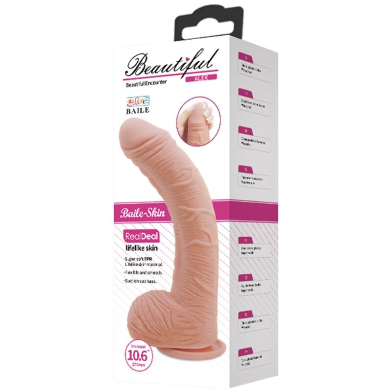 BAILE - DILDO REALISTICO IN PELLE ALEX 27 CM - BAILE DILDOS | Lingerie Harness Boutique