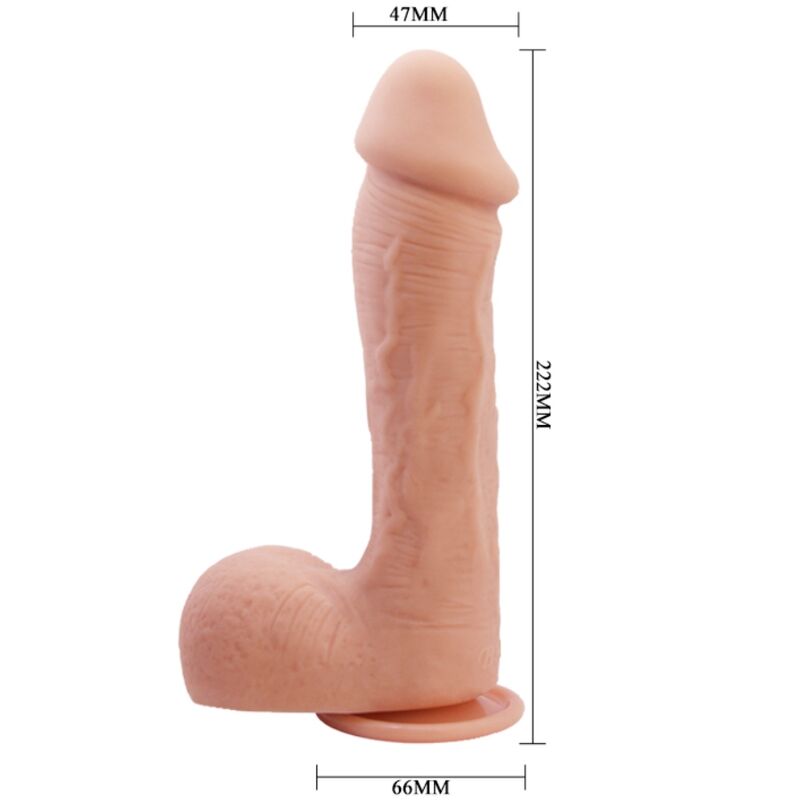 BAILE - JOHNSON REALISTIC LEATHER DILDO 22 CM