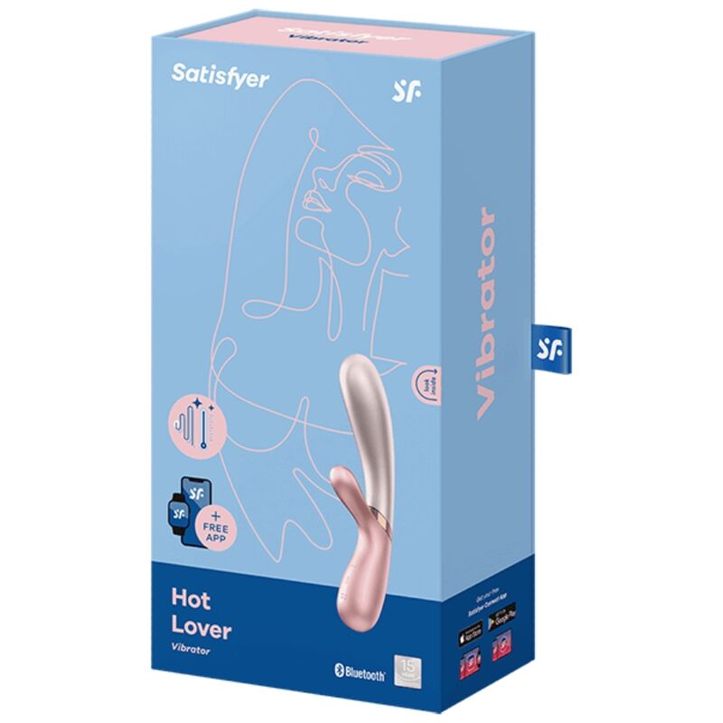 SATISFYER - VIBRATORE HOT LOVER ROSA & BEIGE - SATISFYER CONNECT | Lingerie Harness Boutique