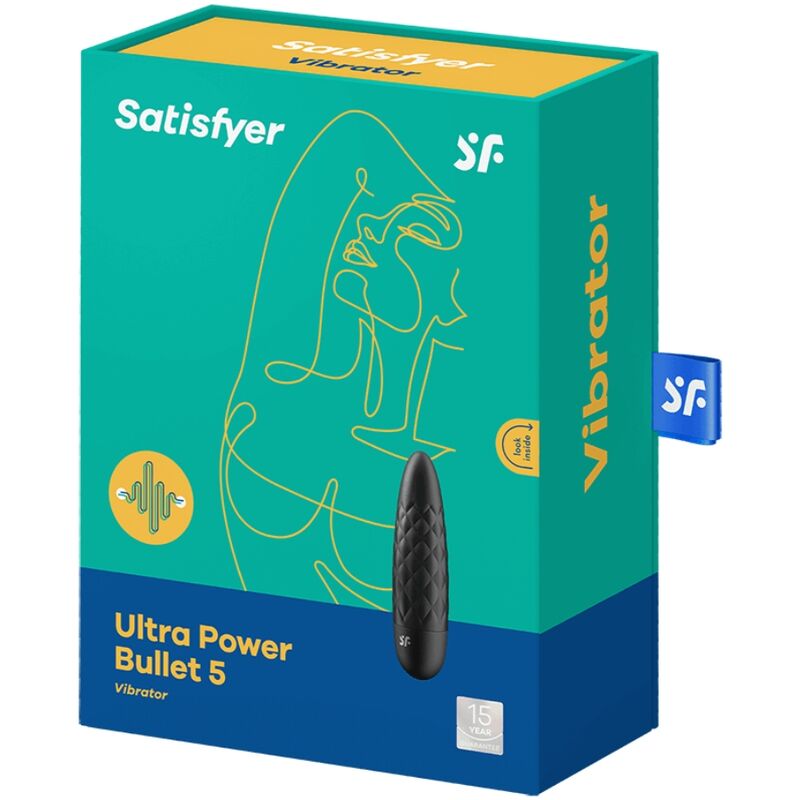 SATISFYER - BULLET ULTRA POWER 5 NERO - SATISFYER VIBRATOR | Lingerie Harness Boutique